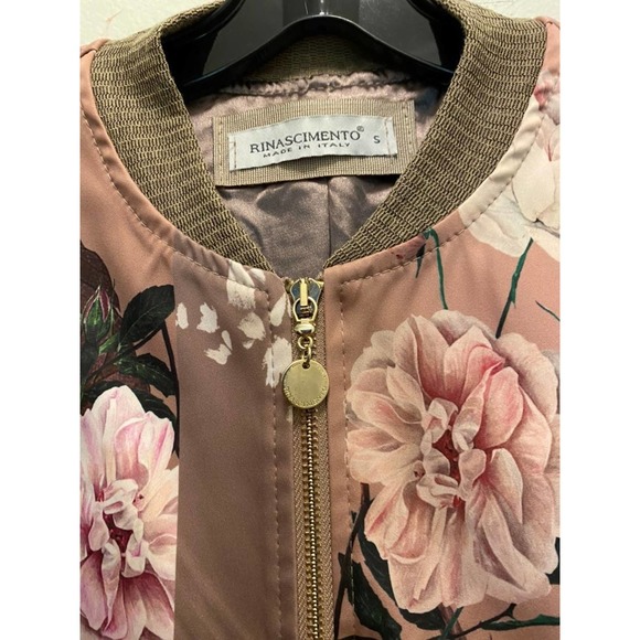 Rinascimento floral print bomber jacket S - Picture 3 of 4